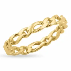 Kollektionsmuster panzer Ring aus vergoldetem Sterlingsilber