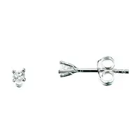 Kollektionsmuster Scrouples Zirkon Ohrringe in Silber weißem Zirkon