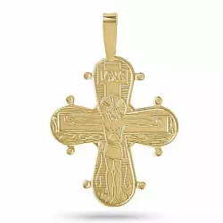 Kollektionsmuster Aagaard Dagmar-Kreuz mit Vater Unser Anhänger in vergoldetem Sterlingsilber