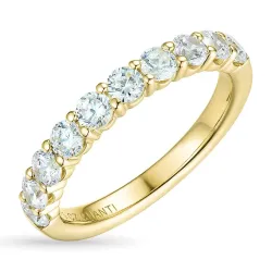 Kollektionsmuster Zirkon Ring aus 9 Karat Gold