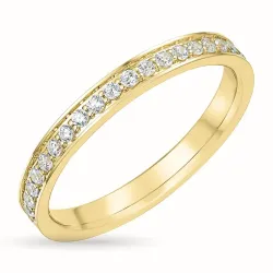 Kollektionsmuster Zirkon Goldring aus 9 Karat Gold