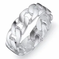 Kollektionsmuster panzer Ring aus Silber