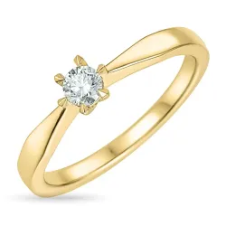 Kollektionsmuster 0,30 ct lab grown Diamant Ring in 14 Karat Gold 0,30 ct