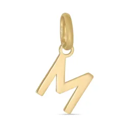 Kollektionsmuster buchstab m Anhänger aus 8 Karat Gold - My Letter