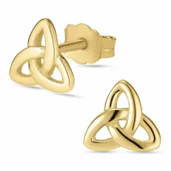 Kollektionsmuster infinity Ohrstecker in 8 Karat Gold - Gold Collection