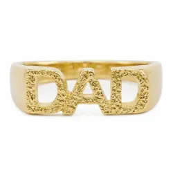 Kollektionsmuster dad Ring aus vergoldetes Messing - My Letter