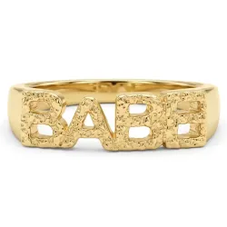 Kollektionsmuster babe Ring aus vergoldetes Messing