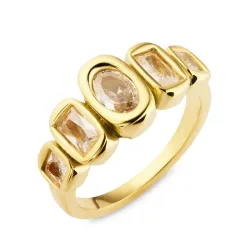 Kollektionsmuster Ring aus vergoldetem Edelstahl - OCEANA