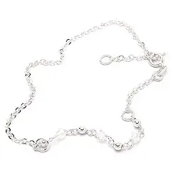 Kollektionsmuster Fußkette aus Silber