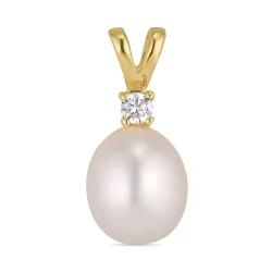 Kollektionsmuster Perle Anhänger aus vergoldetem Sterlingsilber