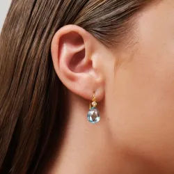 Julie Sandlau Ofelia blauem Bergkristall Ohrringe in vergoldetem Sterlingsilber