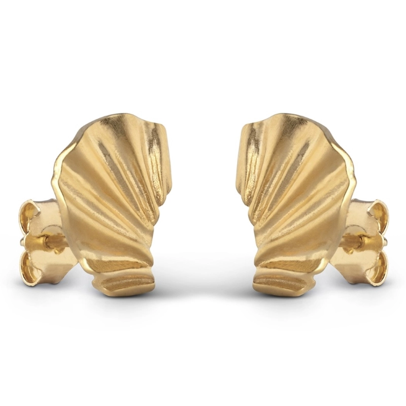 Enamel Mini Wave Ohrringe in vergoldetem Sterlingsilber - Ohrringe aus vergoldetem Silber – Große Auswahl an Ohrringen