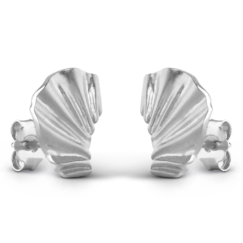 Enamel Mini Wave Ohrringe in Silber - Silber Ohrringe